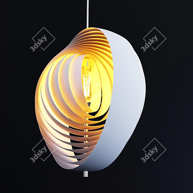 Title: Cosmorelax Ursula Steel Pendant Lamp 3D model image 4