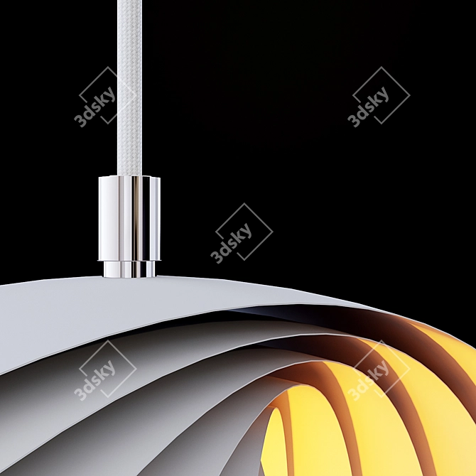 Title: Cosmorelax Ursula Steel Pendant Lamp 3D model image 5