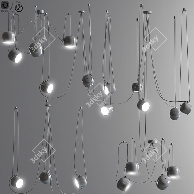 Golden Aim Lighting Set 3D model image 2