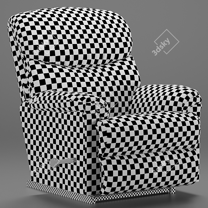 Cozy Comfort Recliner Sofa 3D model image 3