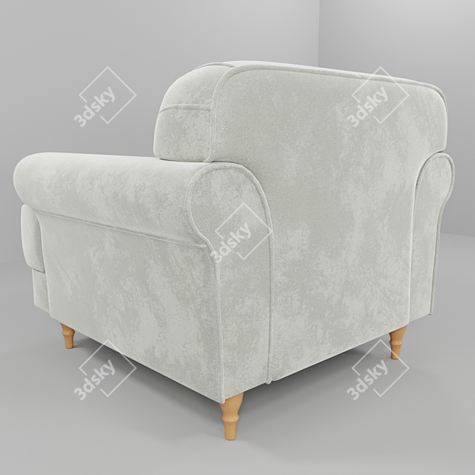 Italian Comfort Armchair: Italia Collection 3D model image 2