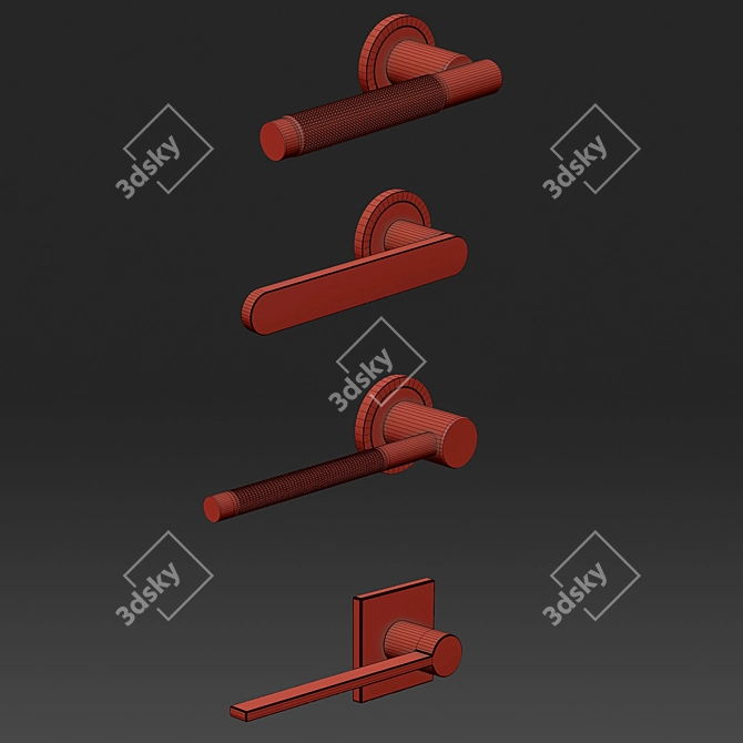 Elegant Handle Set - Catinni 3D model image 4