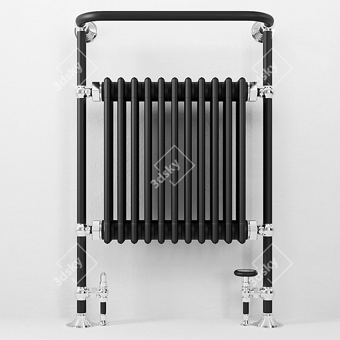 Christian Browne Matt Black Radiator 3D model image 2