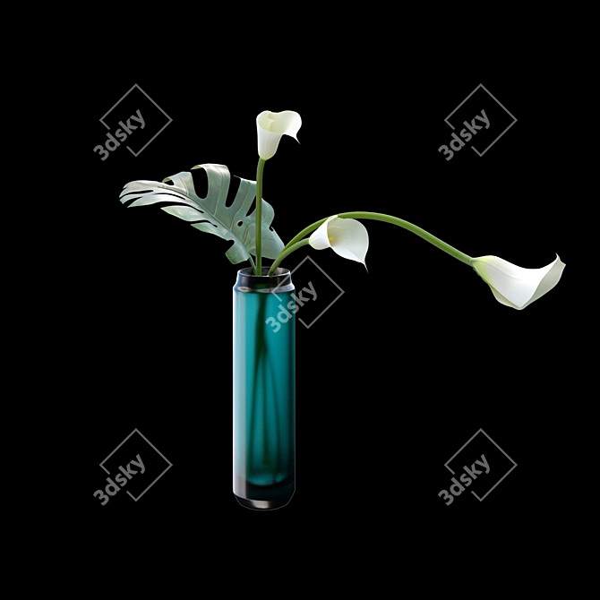 Contemporary Cristalmood® Vase Collection 3D model image 4