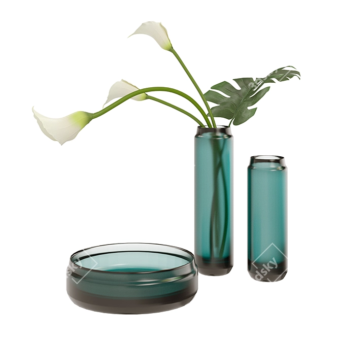 Contemporary Cristalmood® Vase Collection 3D model image 2