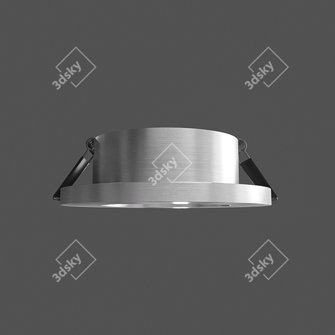 Mantra Atlantis Recessed Downlight: Sleek Aluminum Design 3D model image 2