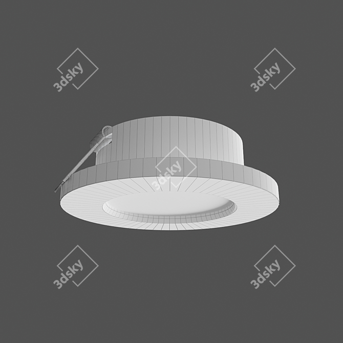 Mantra Atlantis Recessed Downlight: Sleek Aluminum Design 3D model image 3