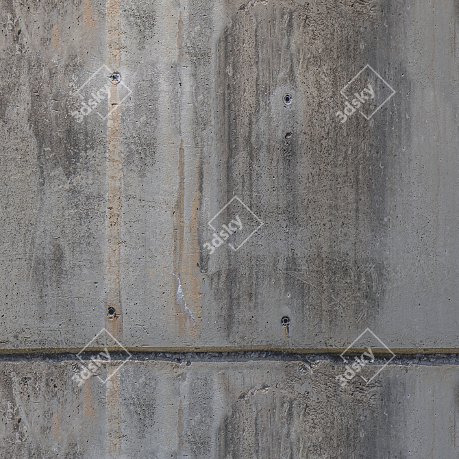 Seamless Concrete Texture: High Resolution & Detail 3D model image 4