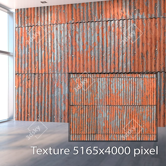 Title: Rustic Metal Texture Pack 3D model image 2