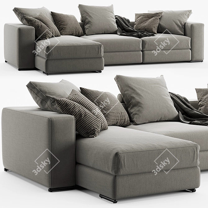 Ananta Class 3D Sofa 3D model image 1