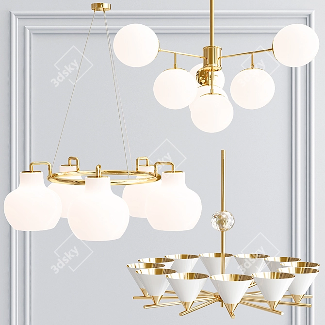 Contemporary Pendant Lamp Collection 3D model image 2