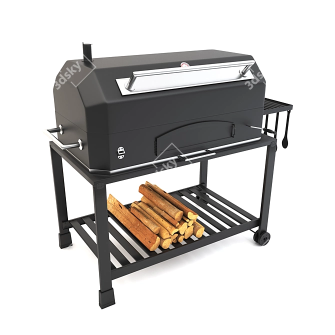 Grill 02: Portable BBQ Master 3D model image 4