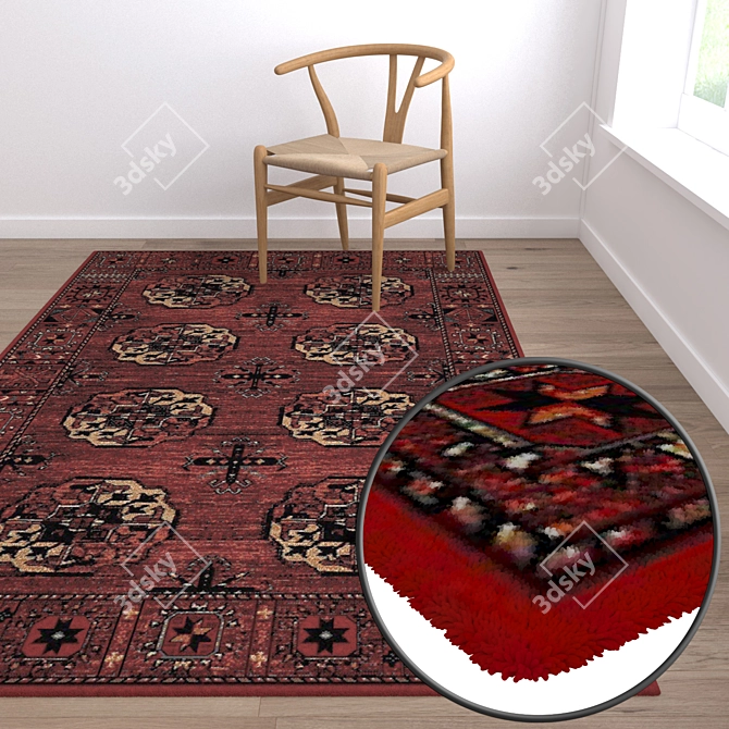 Luxury Carpet Set: High-Quality Textures 3D model image 5