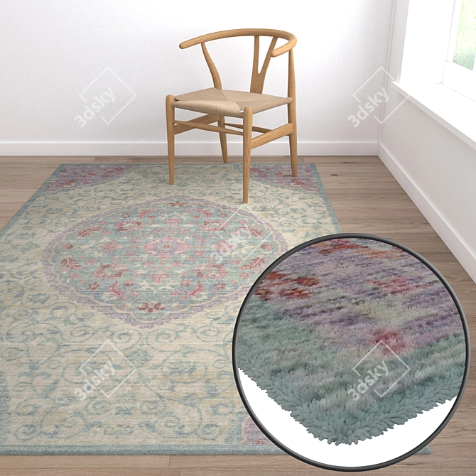 High-Quality Carpet Set 3D model image 5