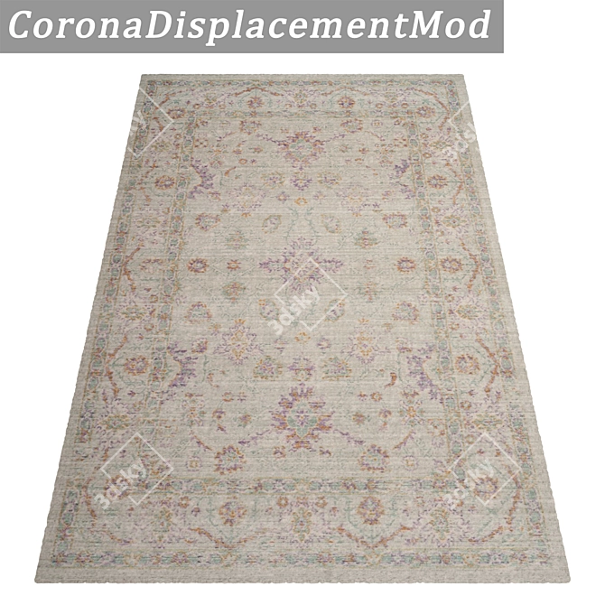 Luxury Texture Carpets Set 3D model image 4