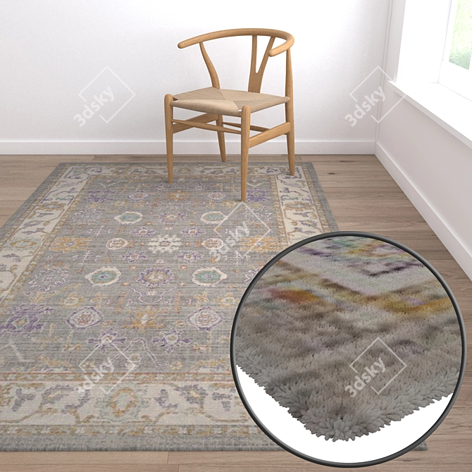 Versatile High-Quality Carpet Set 3D model image 5