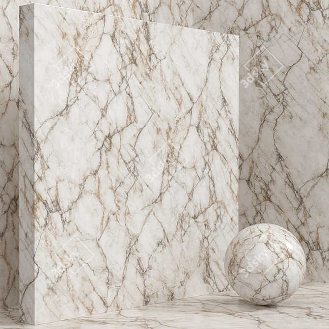 Seamless Stone Marble Set 147 3D model image 3