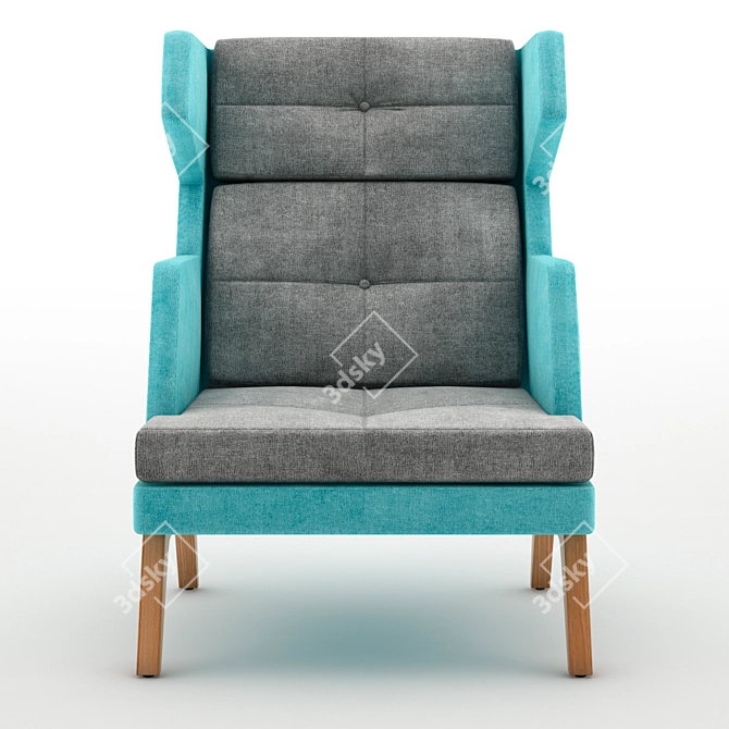 October High Armchair by Spacestor  Stylish and Comfortable Seating 3D model image 3