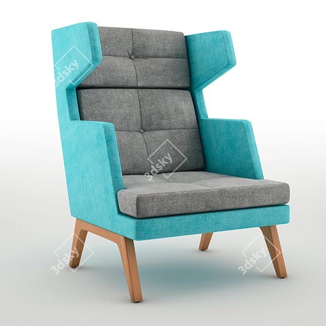 October High Armchair by Spacestor  Stylish and Comfortable Seating 3D model image 5