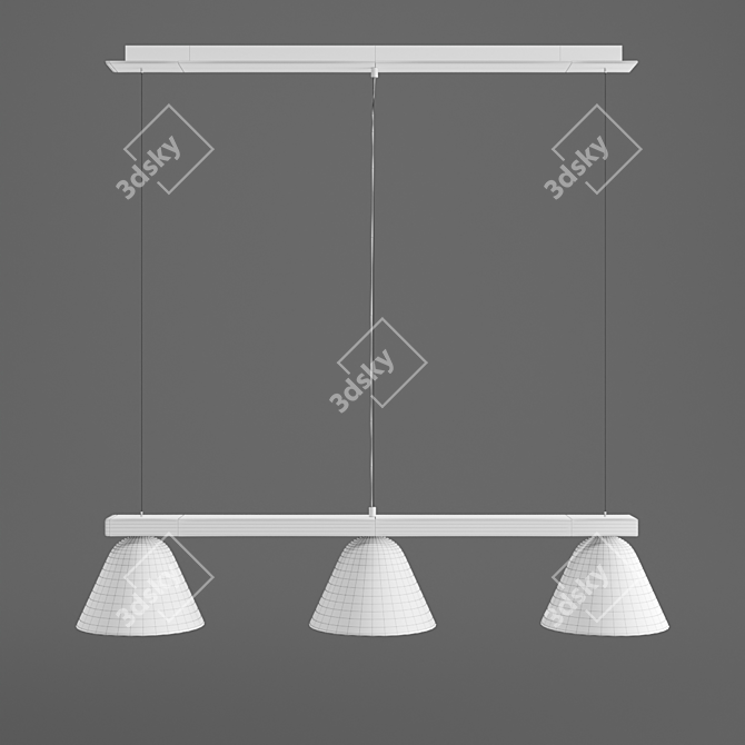 Modern Duo Lamp Set by La Redoute 3D model image 2