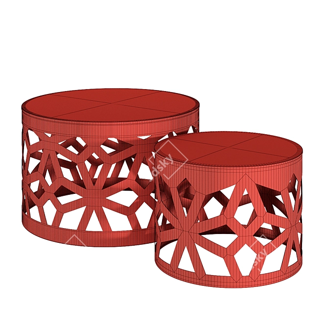  Stylish IKEA LJUV Coffee Tables 3D model image 2