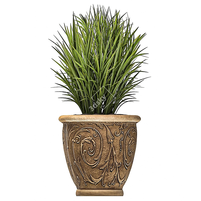 Exotic Plant Collection: Classic Vases for Outdoor Décor 3D model image 3