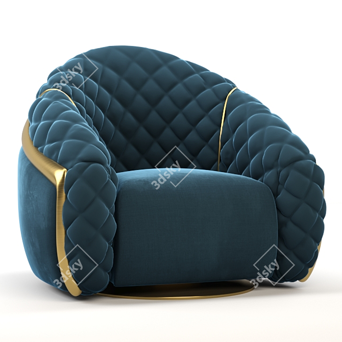 Elegant Cantori Portofino Armchair 3D model image 3