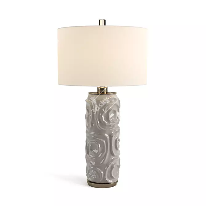 Elegant Zade Table Lamp 3D model image 2