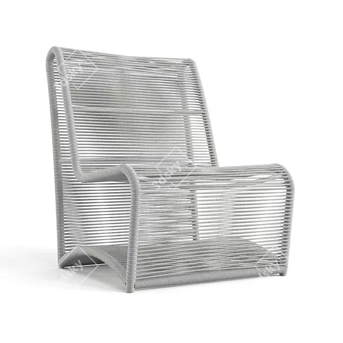 Sunset West Miami Club Chair: Sleek and Comfortable 3D model image 1