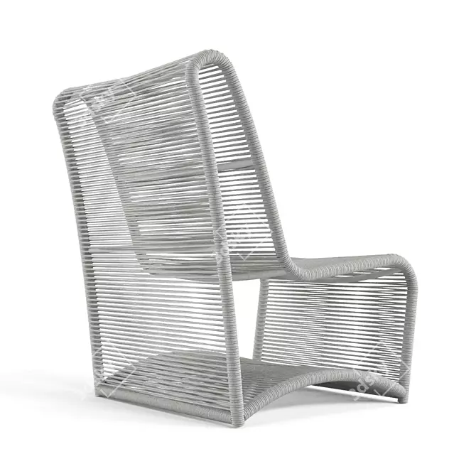 Sunset West Miami Club Chair: Sleek and Comfortable 3D model image 4