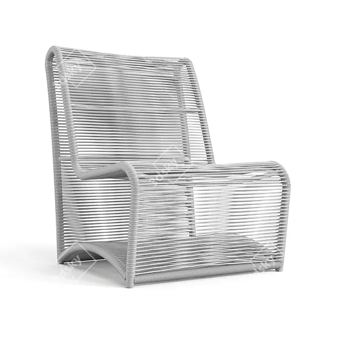 Sunset West Miami Club Chair: Sleek and Comfortable 3D model image 5