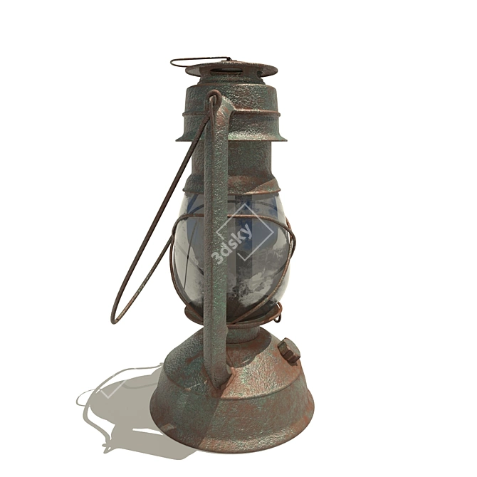 Vintage Hanging Lantern 3D model image 2