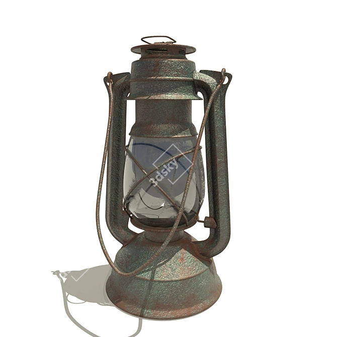 Vintage Hanging Lantern 3D model image 3