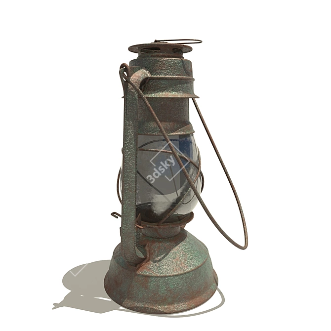 Vintage Hanging Lantern 3D model image 4