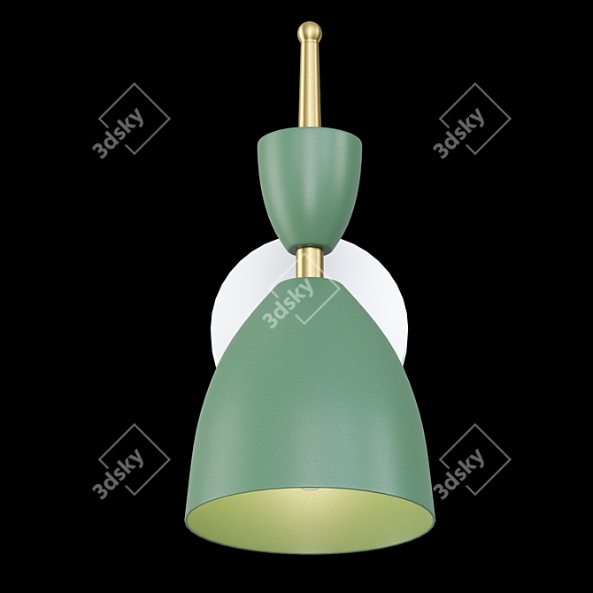 Emerald Green Wall Lamp 3D model image 3