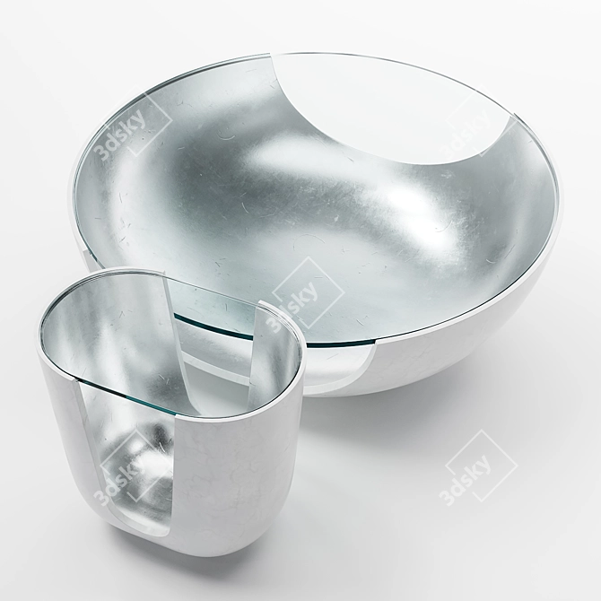 Soleil Modern Cocktail Table: Luxurious Design 3D model image 4