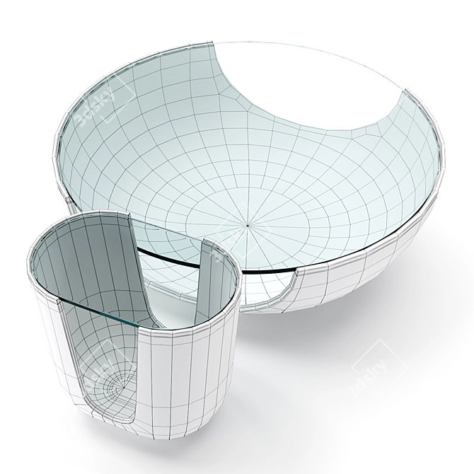 Soleil Modern Cocktail Table: Luxurious Design 3D model image 5