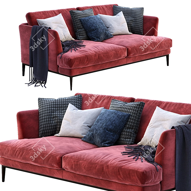 Portofino Modern Sofa - Stylish Italian Design 3D model image 1