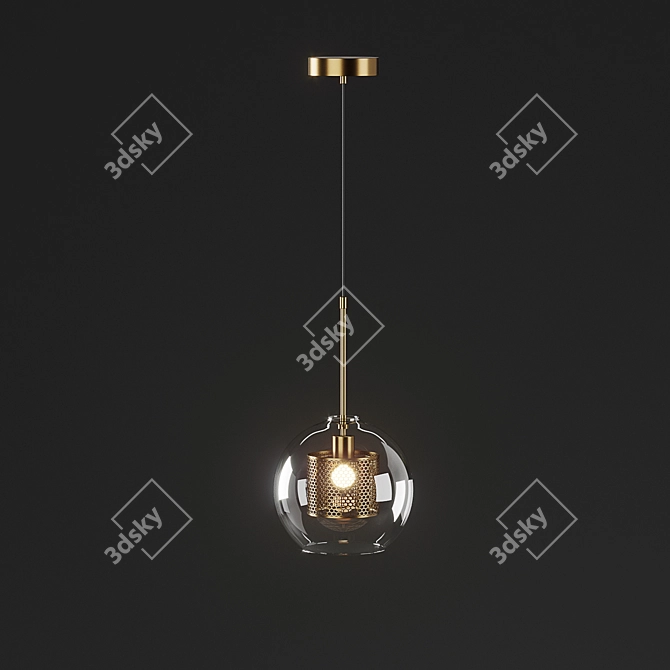 Scandlight Sabrina Bronze S Pendant Light 3D model image 1