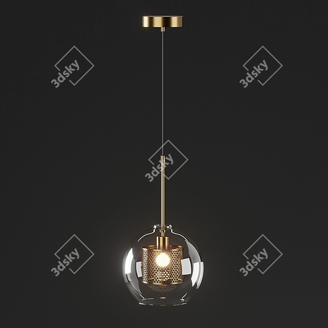 Scandlight Sabrina Bronze S Pendant Light 3D model image 4