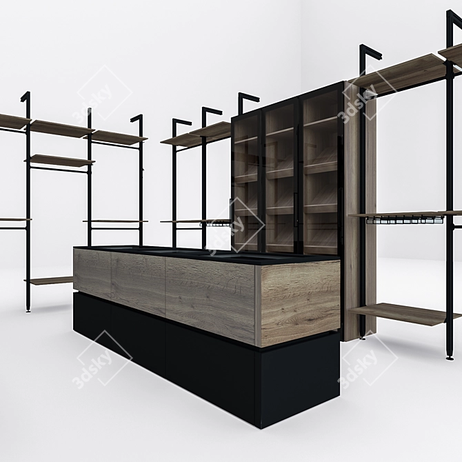 OM Profile Wardrobe Room | Elegant and Spacious 3D model image 3