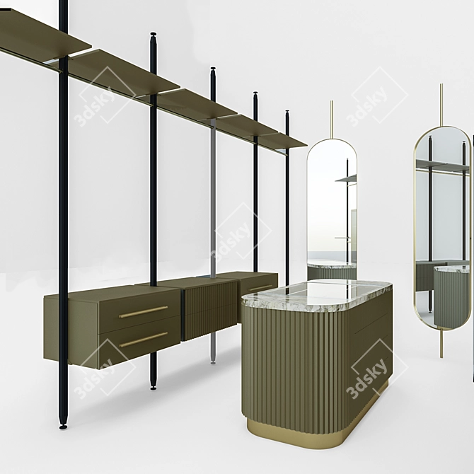 Vitra Profile Wardrobe Room 3D model image 2