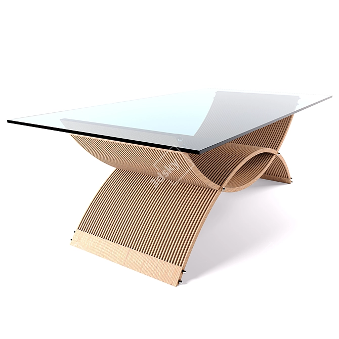 Parametric Coffee Table | 540x1020x350 | Modern Design 3D model image 4