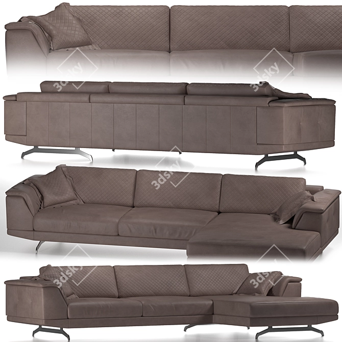 Title: Prestige Designs Sofa: Unparalleled Beauty 3D model image 1