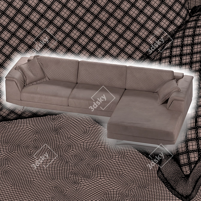 Title: Prestige Designs Sofa: Unparalleled Beauty 3D model image 3