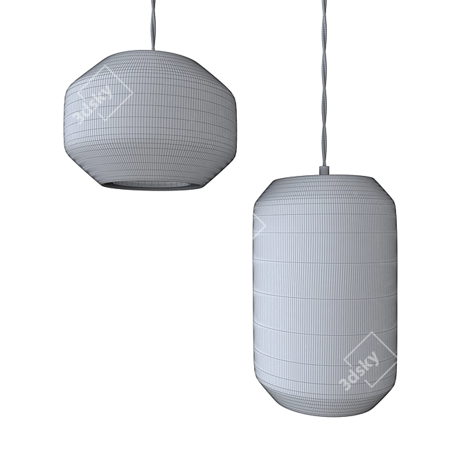 Lee Broom Chamber Pendant Lights 3D model image 5