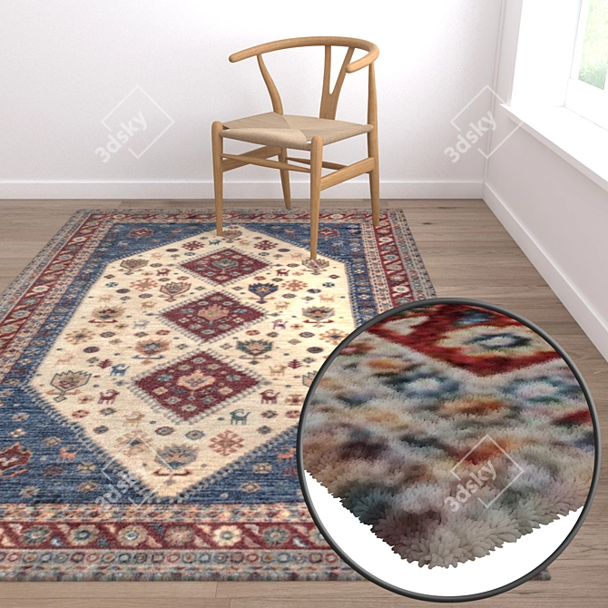 Luxury Carpet Set | High-quality Textures 3D model image 5