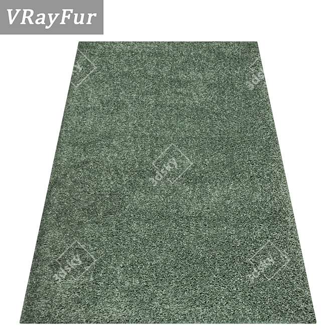 Luxury Carpet Set: High-quality Textures for Close and Far Shots 3D model image 2