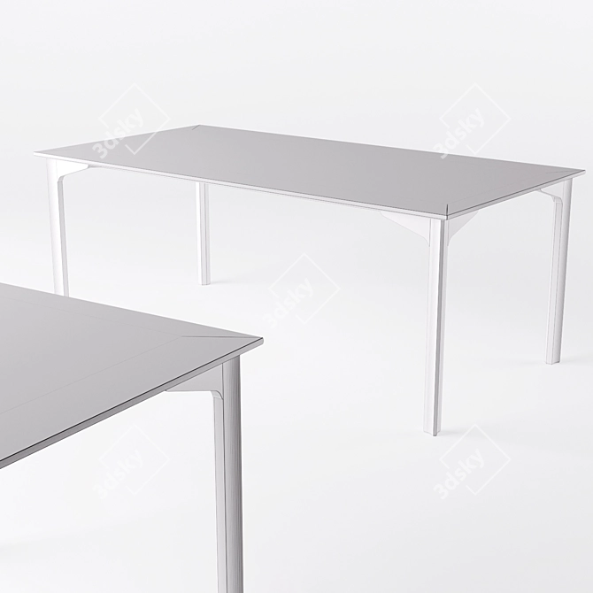 Modern Fritz Hansen Grand Prix Table 3D model image 2