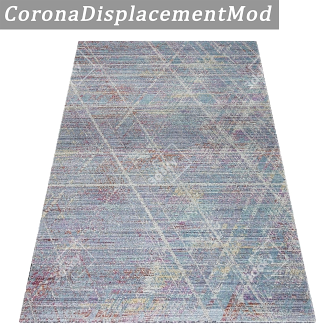Premium Carpet Set 530: High-Quality Textures & Versatile Design 3D model image 4